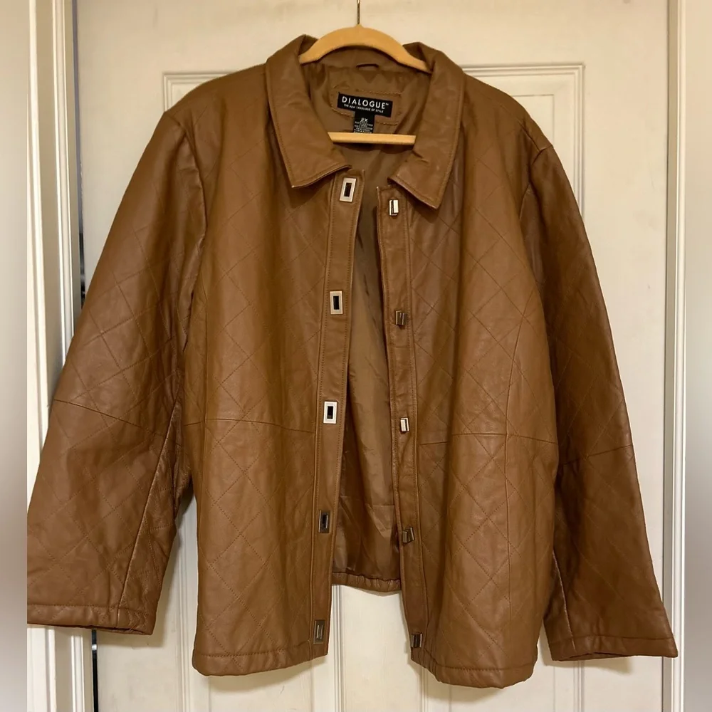 Dialogue Leather Jacket - Picture 3 of 11